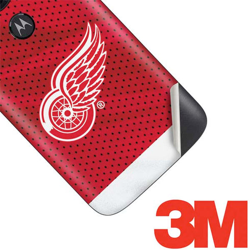 NHL Detroit Red Wings Home Jersey Moto E5 Play Skin